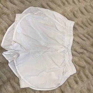 BuffBunny White Women's Athletic Shorts